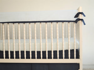 Crib Rail Cover - Boy crib bedding - Moods The Linen Store