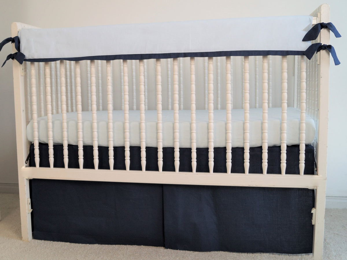 Crib Rail Cover Boy crib bedding MOODS The Linen Store Moods The Linen Store