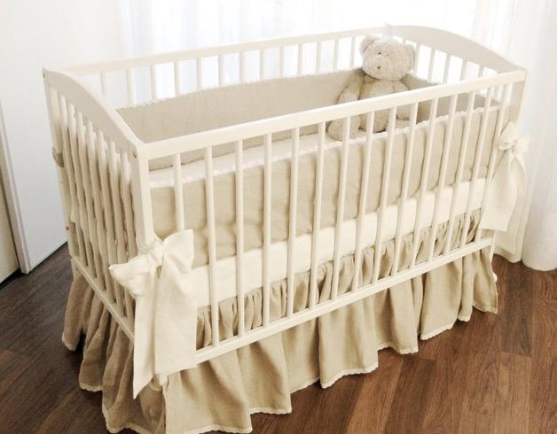 Linen Crib Bedding  MOODS – Moods The Linen Store