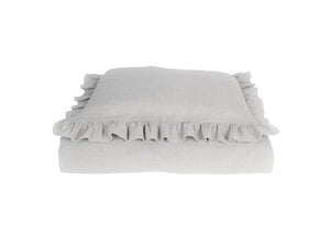 Linen Baby Bedding - light grey bedding - Moods The Linen Store