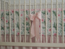 Pink  Crib Bedding Set -  Floral, girl bedding - Moods The Linen Store