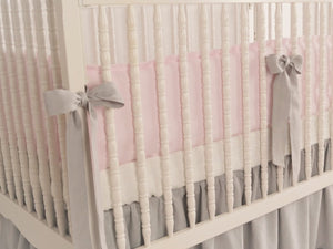 Linen Crib Bedding  - Girl  Nursery - Moods The Linen Store