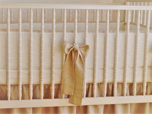 Linen Crib Bumper - Gender Neutral Nursery