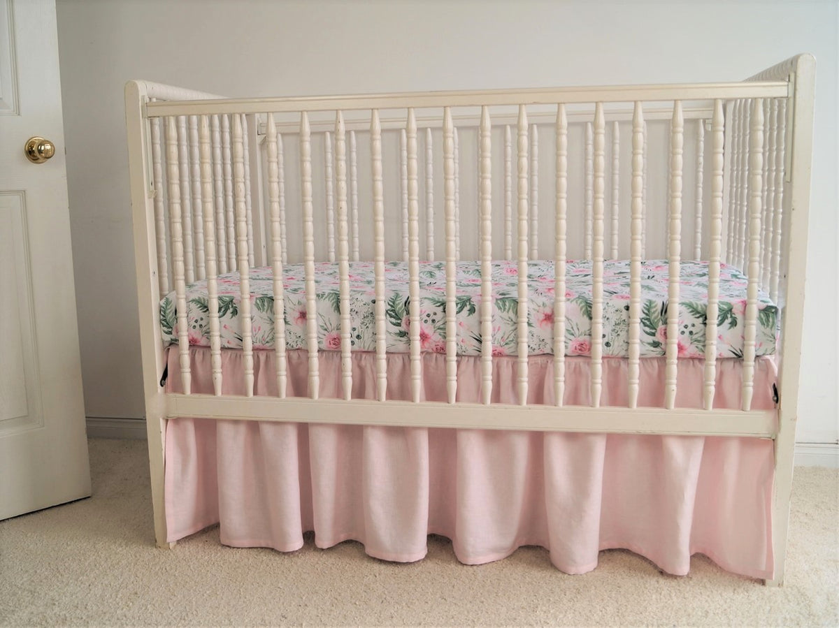 Light pink outlet crib sheets