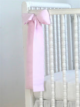 Linen Crib Bows, Nursery decor
