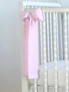 Linen Crib Bows, Nursery decor