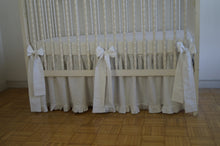 Linen Crib Bows, Nursery decor