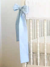 Linen Crib Bows, Nursery decor