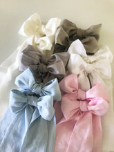 Linen Crib Bows, Nursery decor