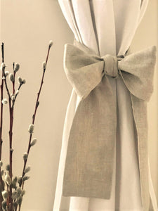 Linen Crib Bows, Nursery decor