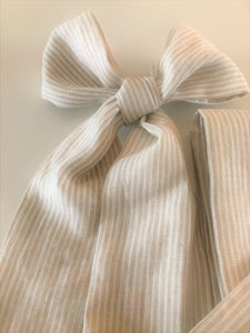 Linen Crib Bows, Nursery decor