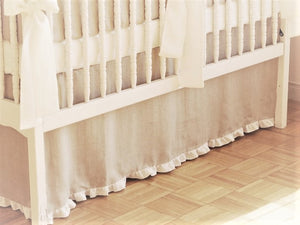 Crib Skirt - gender neutral crib bedding
