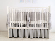 Crib Skirt - gender neutral crib bedding - Moods The Linen Store