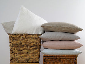 Dusty Pink Linen Pillowcase