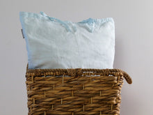 Blue Linen Pillowcase - tie closure