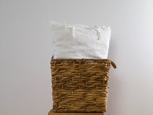 White Linen Pillowcase - tie closure