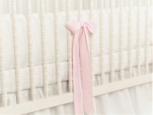 Linen Crib Bedding Set - Girl Nursery - Moods The Linen Store