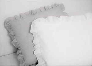 Linen Baby Bedding - white bedding - Moods The Linen Store
