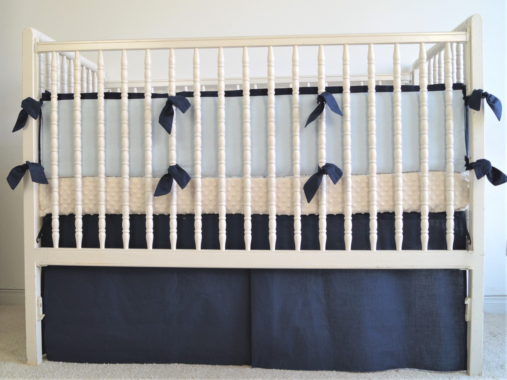 Navy cot bumper deals