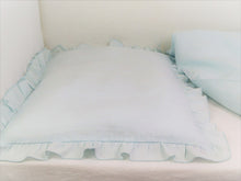 Linen Baby Bedding - blue bedding, boy bedding