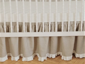 Crib Rail Cover - gender neutral  crib bedding
