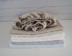 Crib  Fitted Sheet - linen sheet - Moods The Linen Store