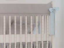 Crib Rail Cover - gray linen - Moods The Linen Store