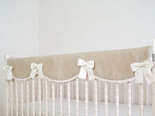 Crib Rail Cover - Pure linen crib bedding - Moods The Linen Store