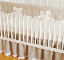 Crib Rail Cover - gender neutral  crib bedding - Moods The Linen Store