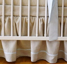 Crib Skirt - boy crib bedding - Moods The Linen Store