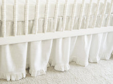 Crib Skirt - with ruffle - Moods The Linen Store