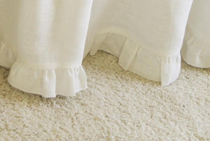 Crib Skirt - with ruffle - Moods The Linen Store