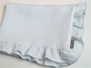 Linen Baby Bedding - blue bedding, boy bedding - Moods The Linen Store