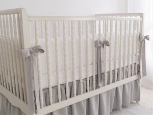 Linen Crib Bedding  - Gender Neutral Nursery - Moods The Linen Store