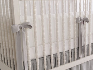 Linen Crib Bedding  - Gender Neutral Nursery - Moods The Linen Store