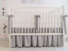 Linen Crib Bedding  - Gender Neutral Nursery - Moods The Linen Store