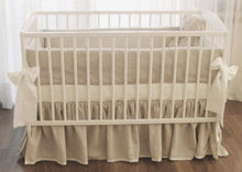 Linen Crib Bedding Set - Gender Neutral Nursery - Moods The Linen Store