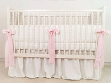 Linen Crib Bedding Set - Girl Nursery - Moods The Linen Store