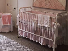 Linen Crib Bedding Set - Girl Nursery - Moods The Linen Store