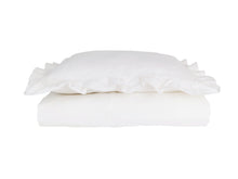 Linen Baby Bedding - white bedding - Moods The Linen Store