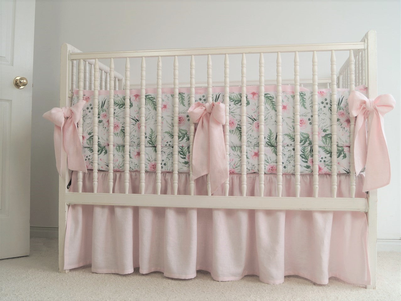 Girl Crib Bedding Set Floral Crib Bedding Moods The Linen Store 28x52 20