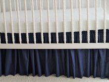 Crib Skirt - gender neutral crib bedding - Moods The Linen Store