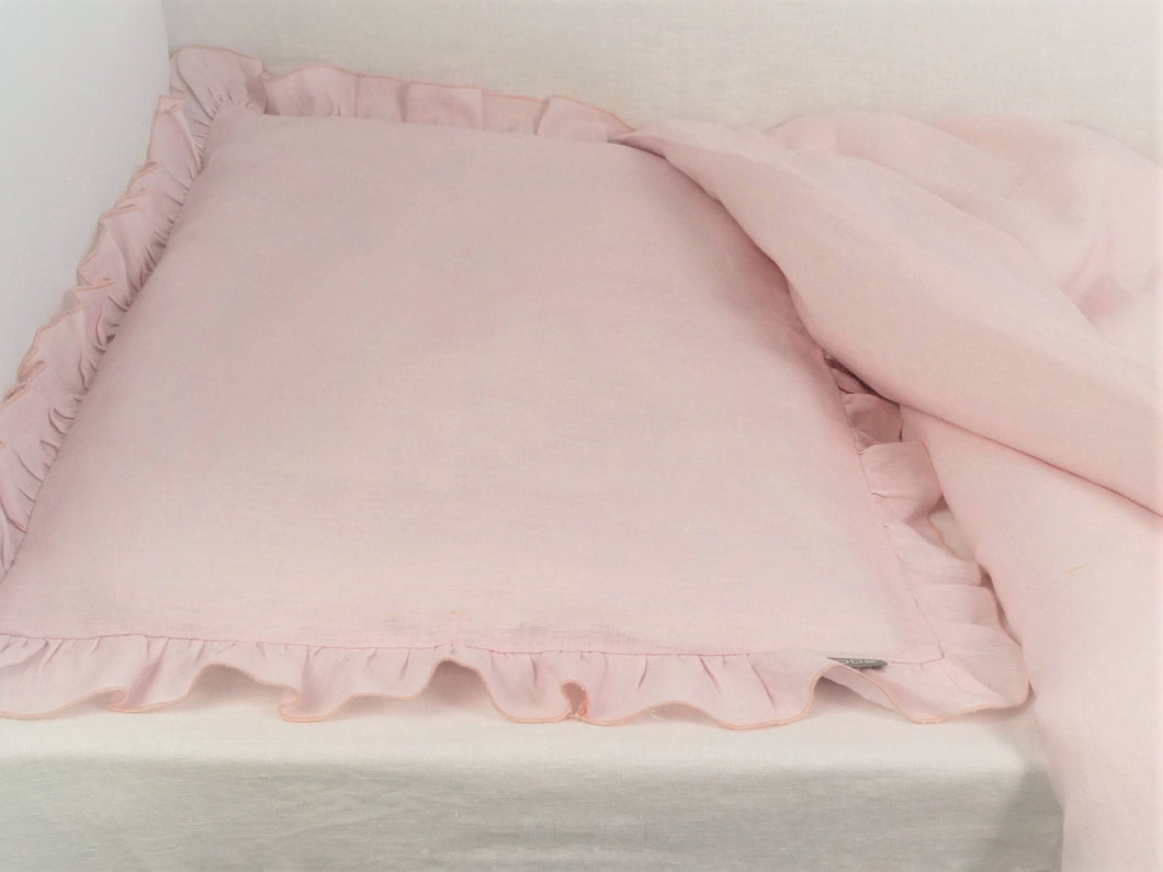 Linen Baby Bedding - girl bedding