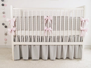 Plain crib deals bedding