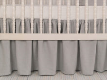Crib Skirt - gender neutral crib bedding - Moods The Linen Store