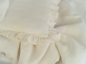Linen Pillowcases  with ruffle