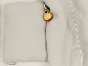 Linen Baby Bedding -unisex baby bedding, gray bedding