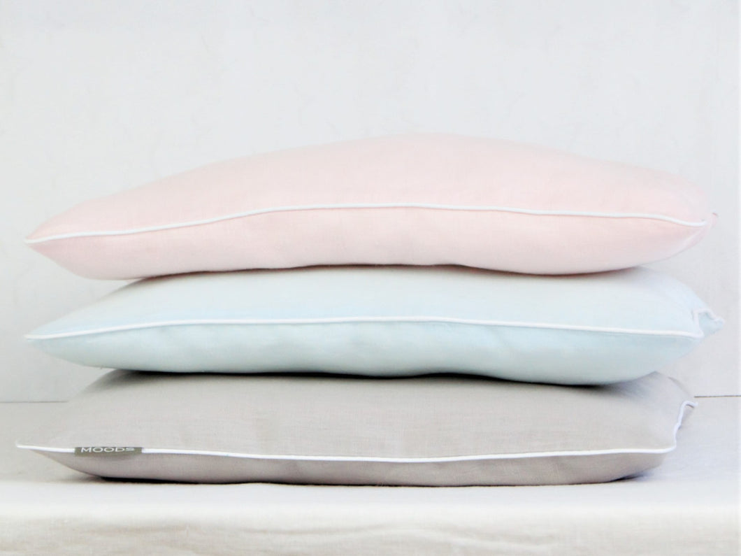 Linen Pillowcases  -  pure linen with piping