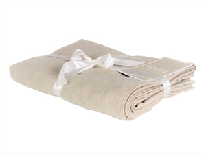 Linen fitted sheet - natural