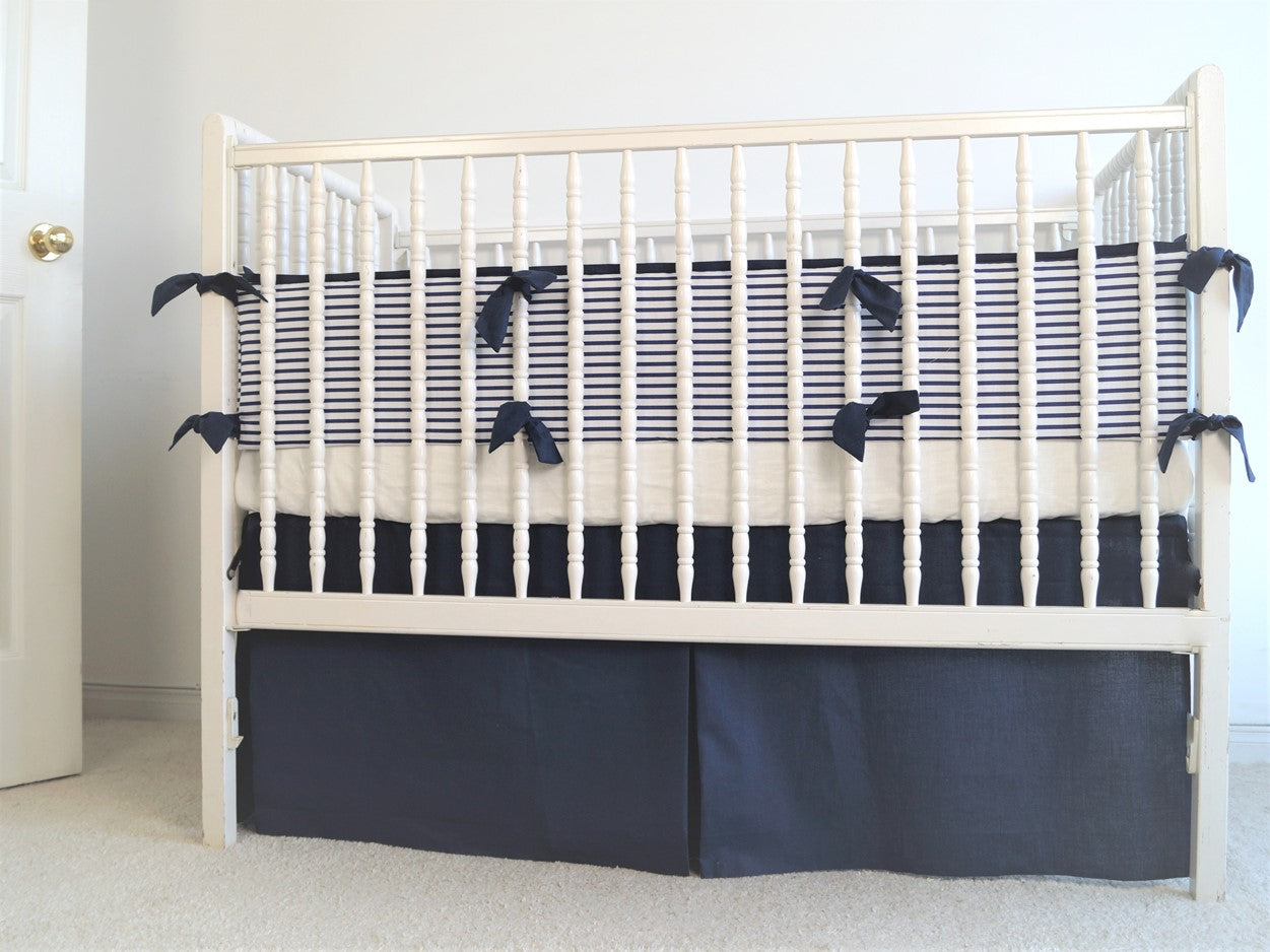 Navy crib bedding store